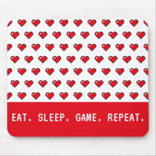 Tapis De Souris Motif de cœur en pixels