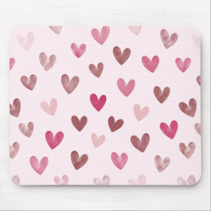Tapis De Souris Motif de cœur rose mignon – Design romantique et é