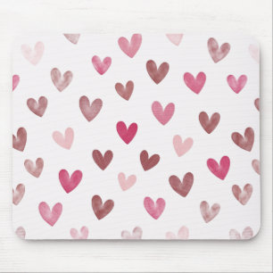 Tapis De Souris Motif de cœur rose mignon – Design romantique et é