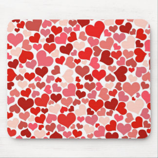 Tapis De Souris Motif de coeur rouge moderne
