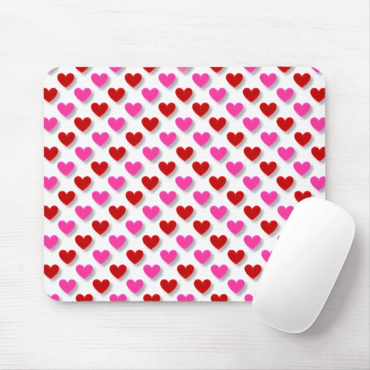 Tapis De Souris Motif de coeur simple (Avec souris)