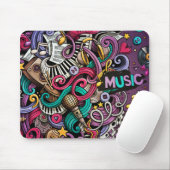 Tapis De Souris motif de conception de musique Abstraite (Avec souris)