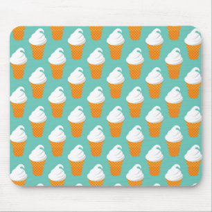Tapis De Souris Motif de cône de glace à la vanille