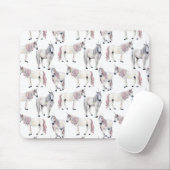 Tapis De Souris Motif de conte de fées de licorne d'aquarelle (Avec souris)