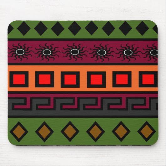 Tapis De Souris Motif de couleur africaine (Devant)