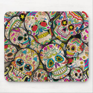 Tapis De Souris Motif de crâne en sucre le plus vendu