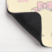 Tapis De Souris Motif de crème de maman rose (Coin)