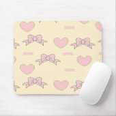 Tapis De Souris Motif de crème de maman rose (Avec souris)