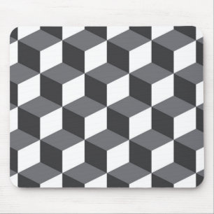 Tapis De Souris Motif de cubes architecturaux urbains modernes et