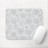 Tapis De Souris Motif de dentelle, cru 1 de fleur (Avec souris)