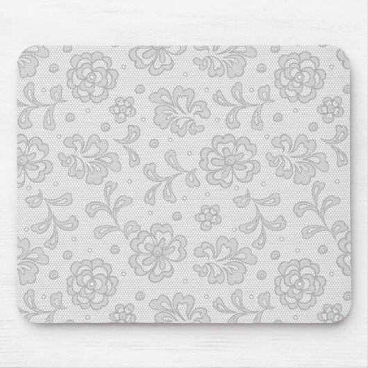 Tapis De Souris Motif de dentelle, cru 1 de fleur (Devant)