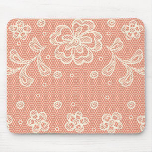 Tapis De Souris Motif de dentelle, cru 4 de fleur