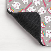 Tapis De Souris Motif de dents d'arc-en-ciel (Coin)