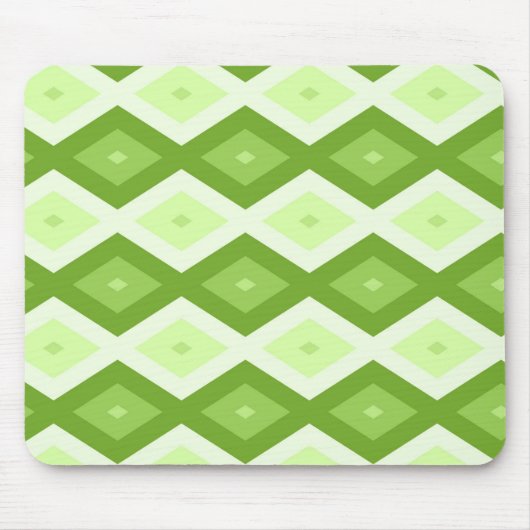 Tapis De Souris Motif de diamant vert Chartreuse (Devant)