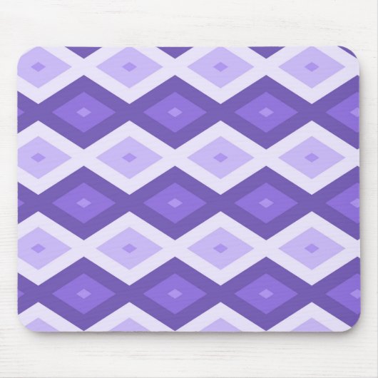 Tapis De Souris Motif de diamant violet (Devant)