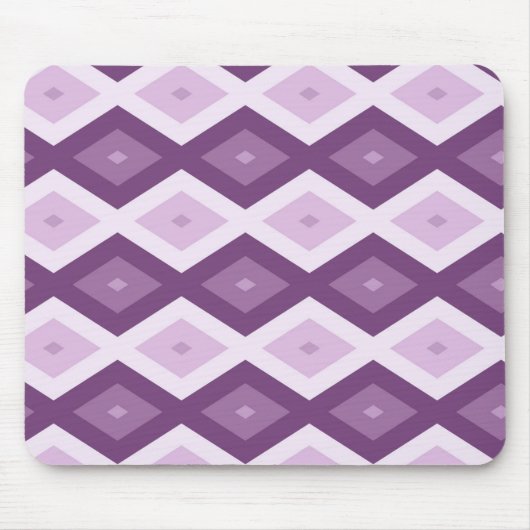 Tapis De Souris Motif de diamant violet (Devant)