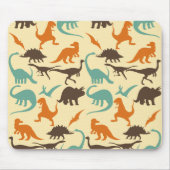 Tapis De Souris Motif de Dinosaure Silhouette (Devant)