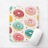 Tapis De Souris Motif de Donuts (Avec souris)