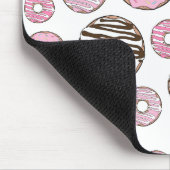 Tapis De Souris Motif De Donuts, Donuts Roses, Donuts Blancs (Coin)