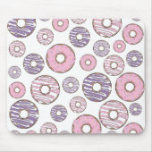 Tapis De Souris Motif De Donuts, Donuts Roses, Donuts Violets (Devant)