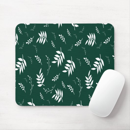Tapis De Souris motif de feuille (Avec souris)