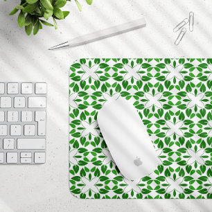 Tapis De Souris Motif de feuille, motif de feuilles, feuilles vert