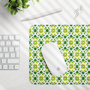 Tapis De Souris Motif de feuille, motif de feuilles, feuilles vert