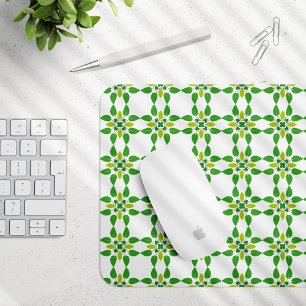 Tapis De Souris Motif de feuille, motif de feuilles, feuilles vert