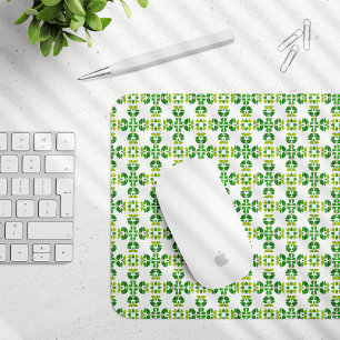 Tapis De Souris Motif de feuille, motif de feuilles, feuilles vert