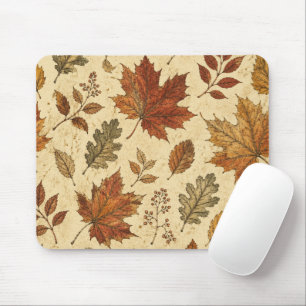 Tapis De Souris Motif de feuilles d'automne – Botanique automnale