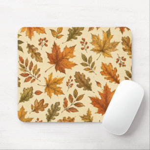 Tapis De Souris Motif de feuilles d'automne Feuillage d'automne