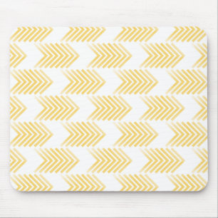 Tapis De Souris Motif de flèche tribal jaune
