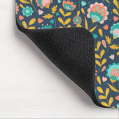 Tapis De Souris Motif de fleur d'art populaire (Coin)