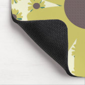 Tapis De Souris Motif de fleur de tournesol simple jaune (Coin)