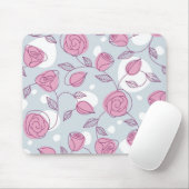 Tapis De Souris Motif de fleurs (Avec souris)