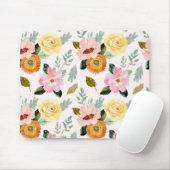 Tapis De Souris motif de fleurs (Avec souris)