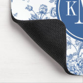 Tapis De Souris Motif de fleurs bleues (Coin)