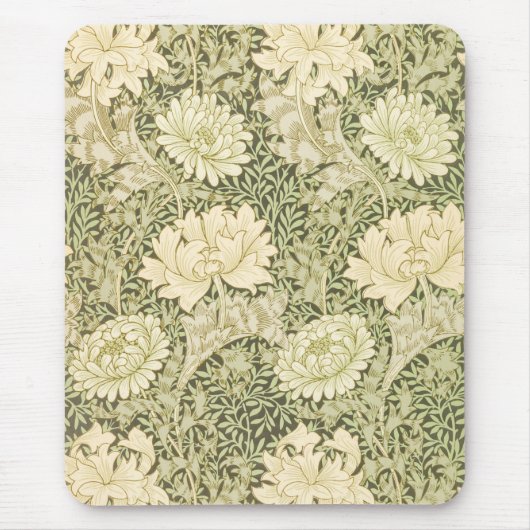 Tapis De Souris Motif de fleurs de Chrysanthemum (par William Morr (Devant)