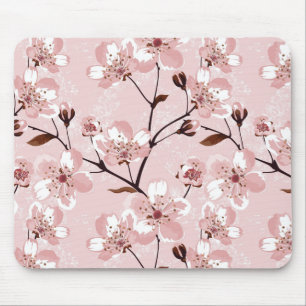 Tapis De Souris Motif de fleurs de fleurs de cerisier