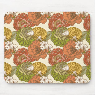 Tapis De Souris Motif de fleurs du jardin