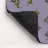 Tapis De Souris Motif de fleurs noires gothiques (Coin)