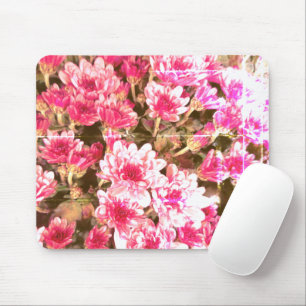 Tapis De Souris Motif de floraison florale rose – Conception botan