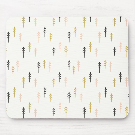 Tapis De Souris Motif de forêt d'arbre de Noël (Devant)