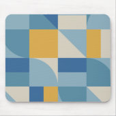 Tapis De Souris Motif de formes abstraites de géométrie moyenne (Devant)