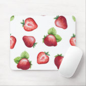 Tapis De Souris Motif de fraises (Avec souris)