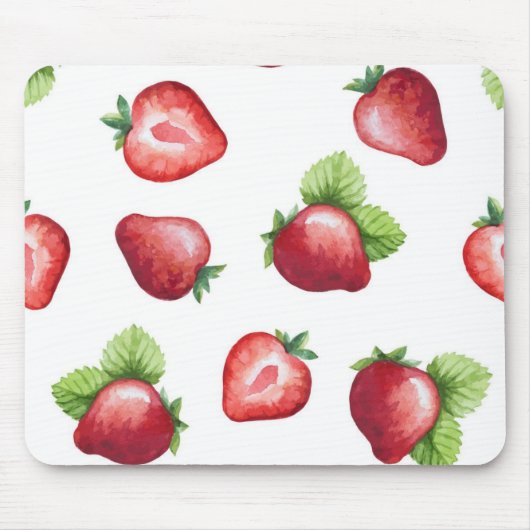 Tapis De Souris Motif de fraises (Devant)