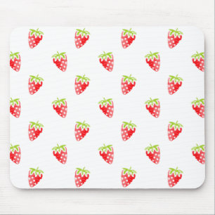 Tapis De Souris Motif de fraises d'aquarelle