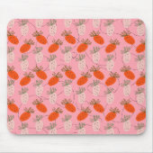 Tapis De Souris Motif de fruits de caniche rose blanc (Devant)