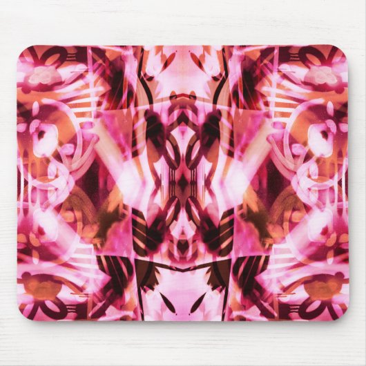 Tapis De Souris Motif de graffiti rose (Devant)