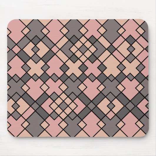 Tapis De Souris motif de grilles violettes (Devant)